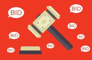 gavel with bid requests