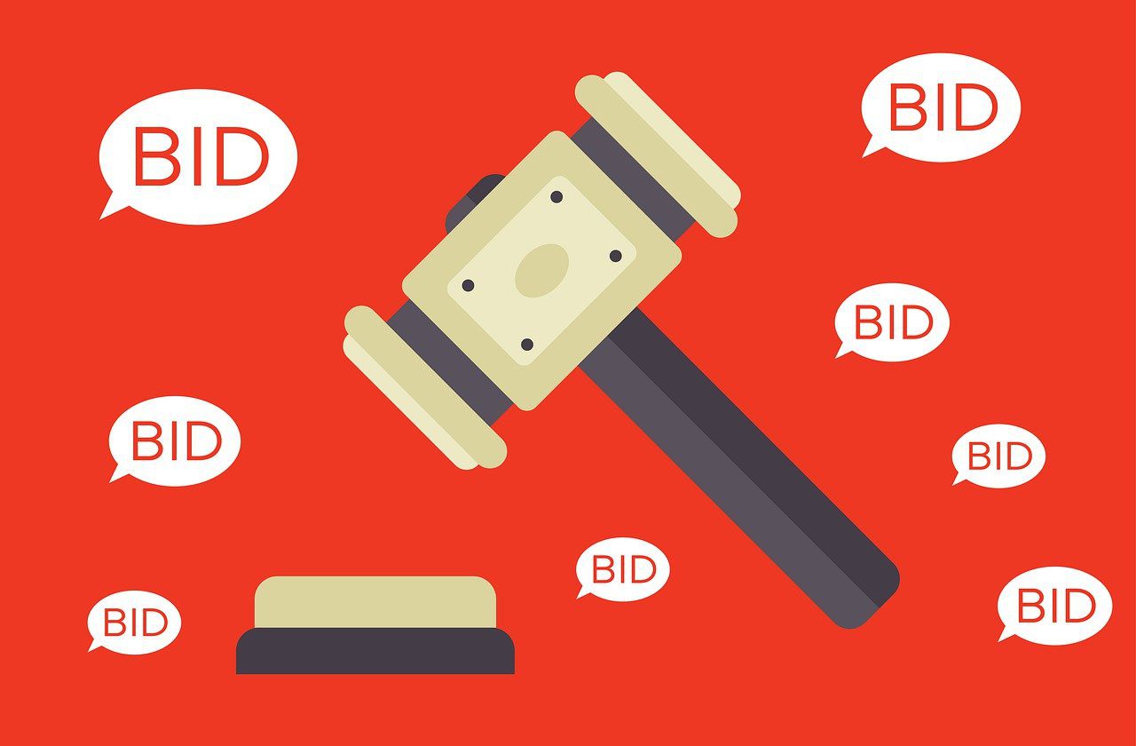 gavel with bid requests